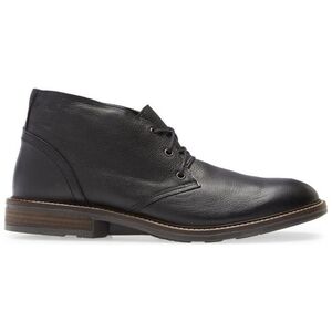 Naot Pilot Soft Black Leather Lace Up Bootie 44